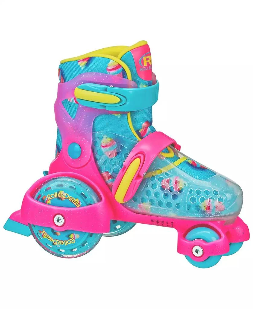 商品Roller Derby|Fun Roll Girl's Jr Adjustable Roller Skates Small (7-11),价格¥337,第1张图片