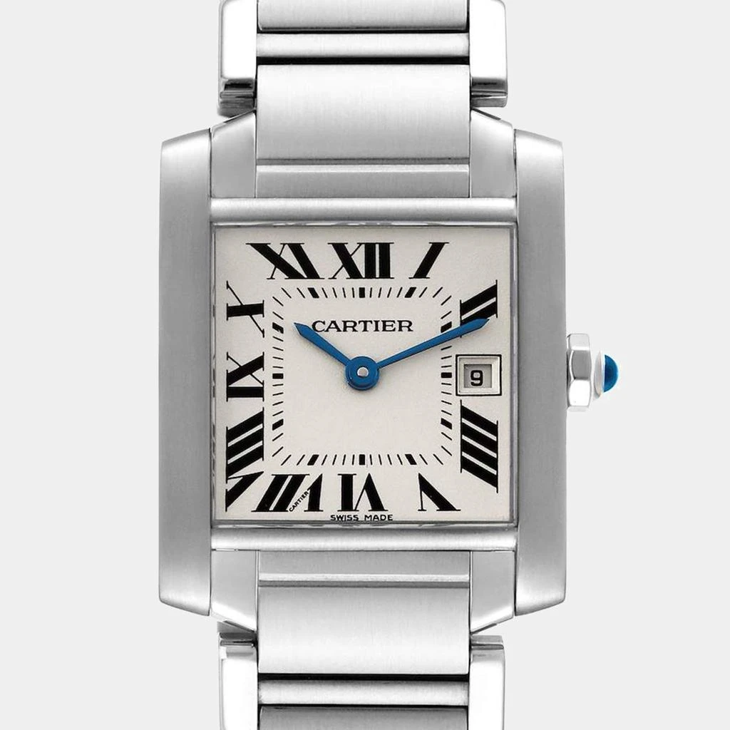 商品[二手商品] Cartier|Cartier Tank Francaise Midsize Silver Dial Steel Ladies Watch W51011Q3 25.0 X 30.0 mm,价格¥34336,第5张图片详细描述