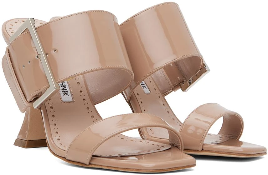 商品Manolo Blahnik|Beige Arremu Heeled Sandals,价格¥2161,第4张图片详细描述