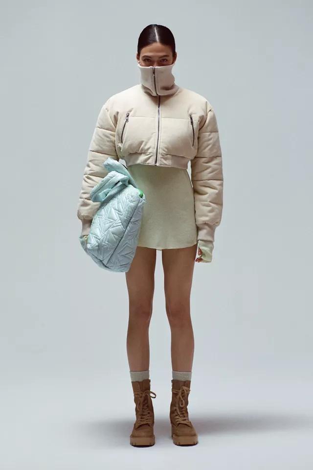 商品Urban Outfitters|UO Lily Corduroy Cropped Puffer Jacket,价格¥405,第1张图片