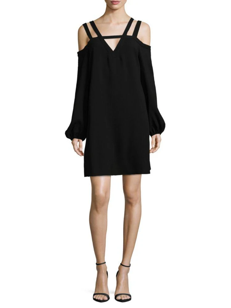 商品BCBG|Strappy Cold-Shoulder Shift Dress,价格¥317,第1张图片