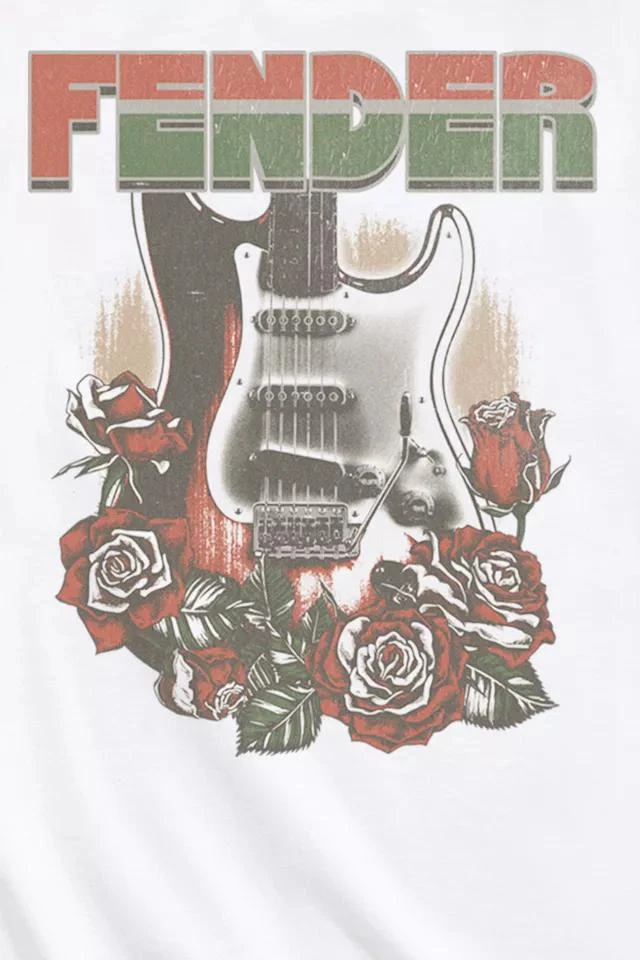 商品Urban Outfitters|Fender Roses Tee,价格¥152,第2张图片详细描述