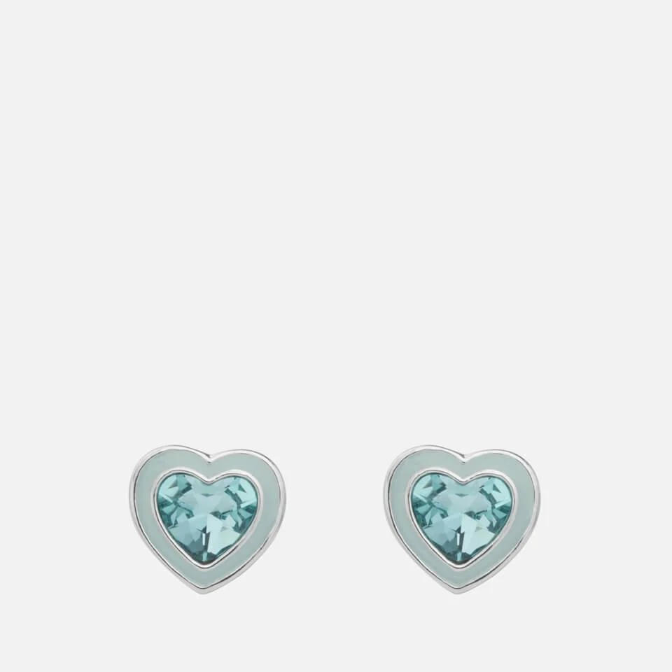 商品Coach|Coach Charming Crystals Silver-Plated Earrings,价格¥354,第1张图片