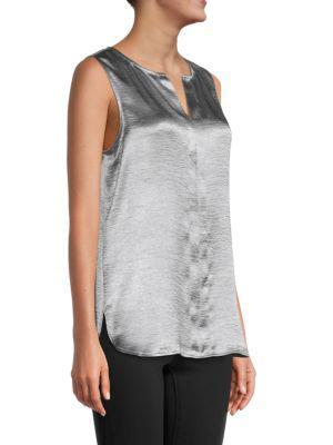 商品DKNY|Sleeveless Split Neck Top,价格¥150,第5张图片详细描述