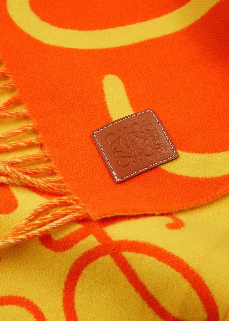 商品Loewe|Two-tone logo wool-blend scarf,价格¥3273,第5张图片详细描述