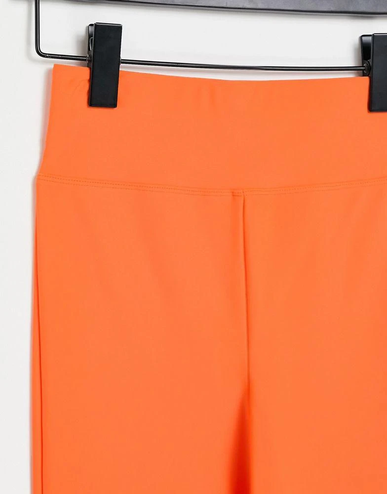 商品ASOS|ASOS DESIGN Halloween legging with high waist in matte sheen in orange,价格¥50,第4张图片详细描述