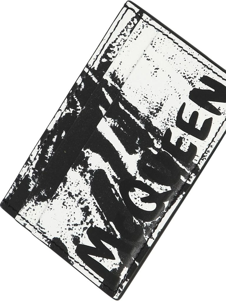 商品Alexander McQueen|Mcqueen Graffiti Wallets & Card Holders Black,价格¥795,第4张图片详细描述