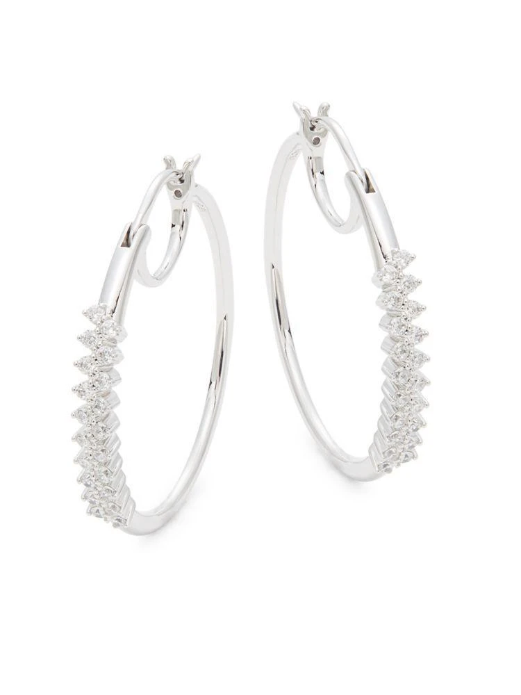 商品Nadri|Aura Hoop Earrings,价格¥316,第2张图片详细描述