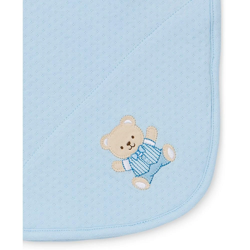 商品Little Me|Baby Boys Cute Embroidered Bear Cotton Blanket,价格¥97,第2张图片详细描述