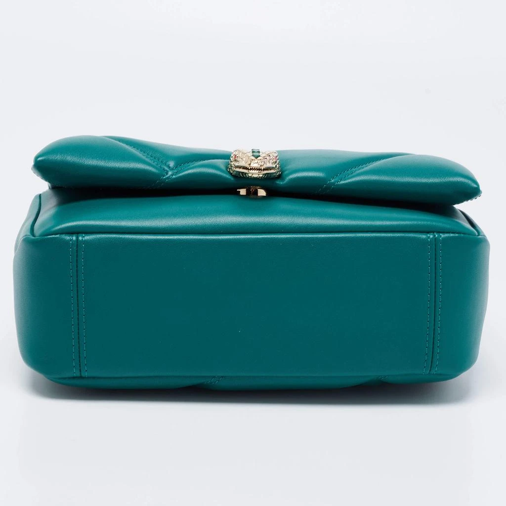 Bvlgari Green Quilted Leather Small Serpenti Cabochon Crossbody Bag 商品