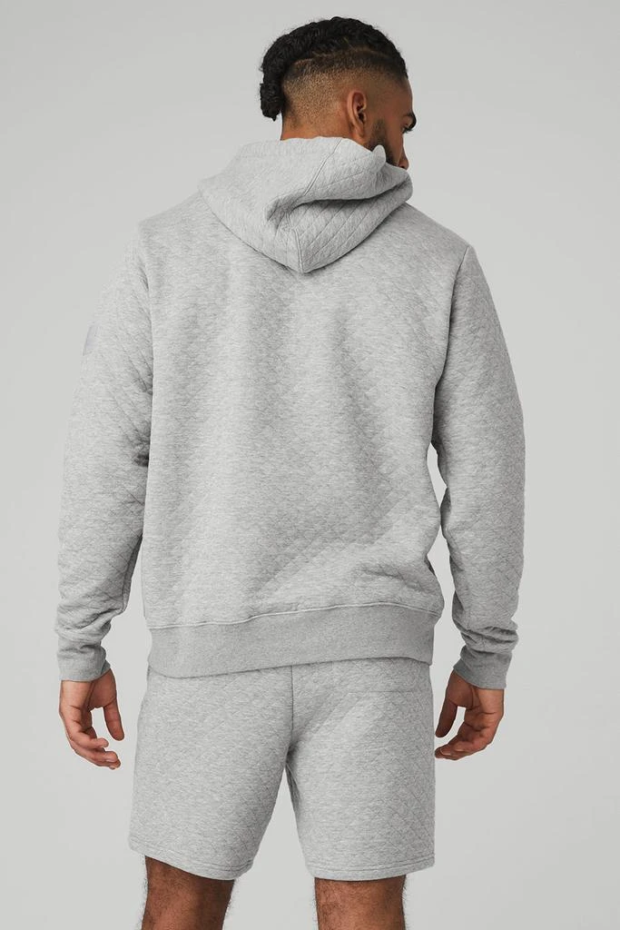 商品Alo|Quilted Stadium Hoodie - Athletic Heather Grey,价格¥1037,第2张图片详细描述