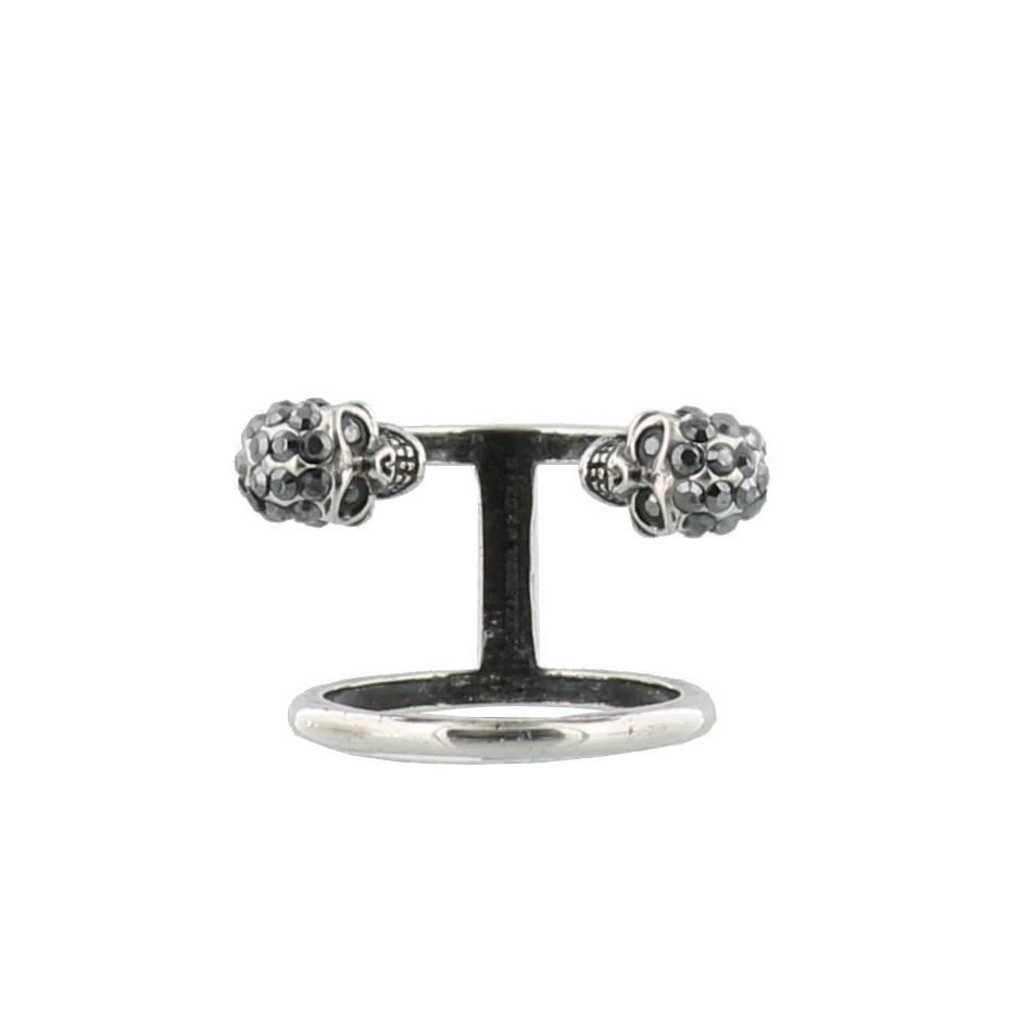 商品Alexander McQueen|Alexander McQueen Twin Skull Ring,价格¥1075,第1张图片