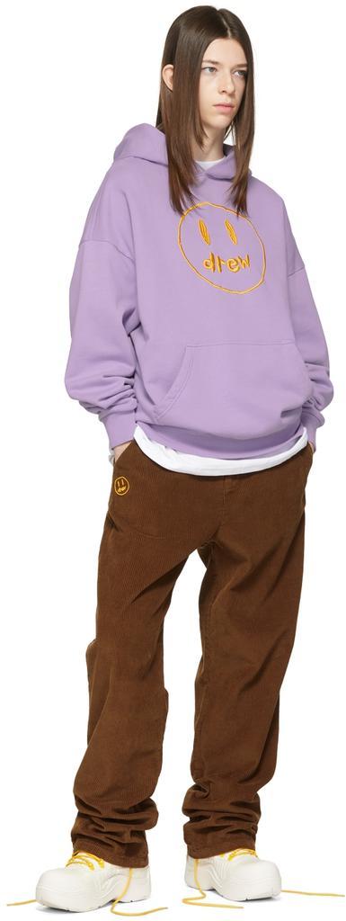 商品Drew House|SSENSE Exclusive Purple Painted Mascot Hoodie,价格¥1471,第6张图片详细描述