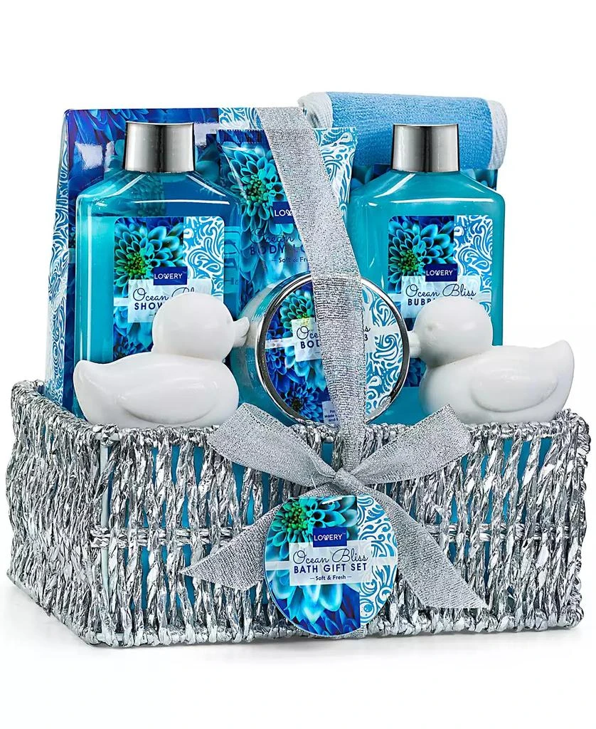 商品Lovery|Home Spa Ocean Bliss Body Care Gift Set, 9 Piece,价格¥313,第1张图片