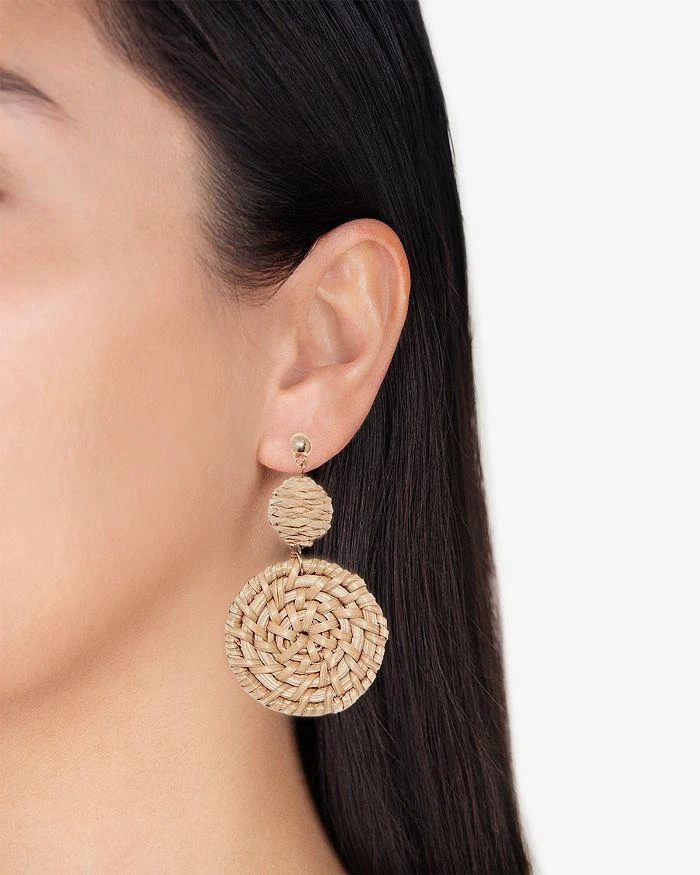 商品Shashi|St. Barths Woven Drop Earrings ,价格¥386,第2张图片详细描述