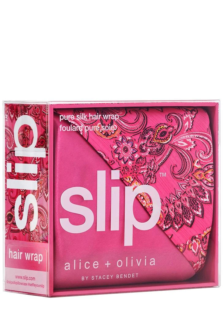 商品Slip|X Alice + Olivia Pure Silk Hair Wrap - Spring Time,价格¥743,第3张图片详细描述