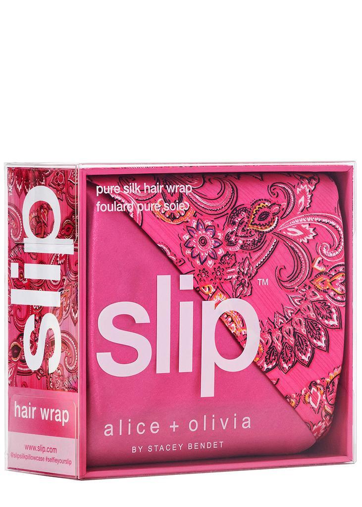 商品Slip|X Alice + Olivia Pure Silk Hair Wrap - Spring Time,价格¥647,第5张图片详细描述