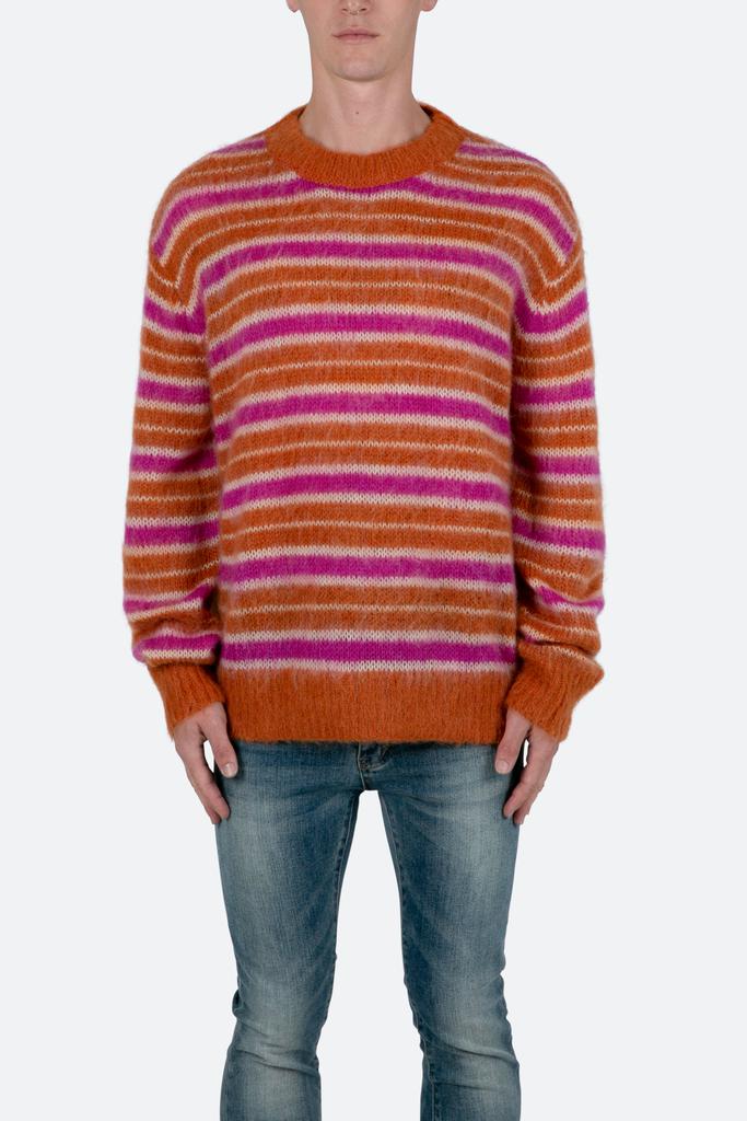Striped Mohair Sweater - Orange商品第1张图片规格展示