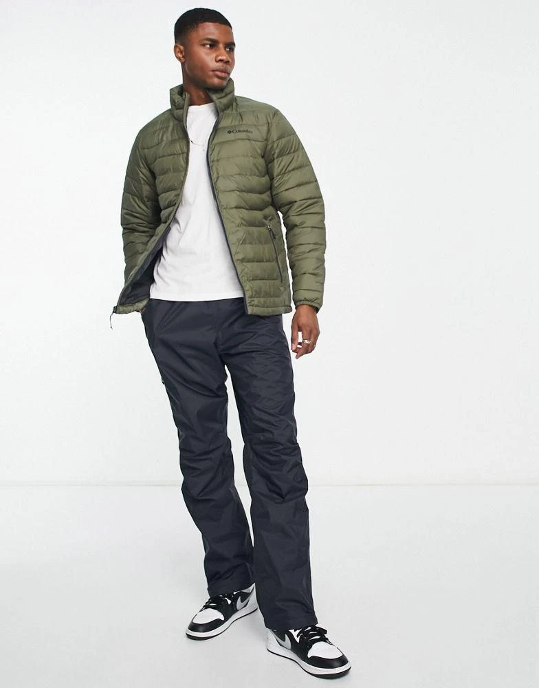 商品Columbia|Columbia Powder Lite puffer jacket in khaki Exclusive at ASOS,价格¥490,第4张图片详细描述