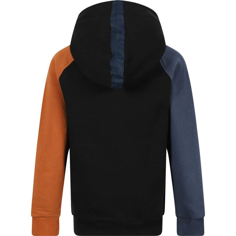 商品Munster|Color block logo hoodie in black orange and blue,价格¥439,第2张图片详细描述