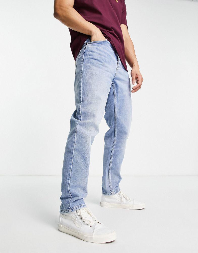 商品Carhartt|Carhartt WIP newel relaxed tapered jeans in blue wash,价格¥963,第6张图片详细描述