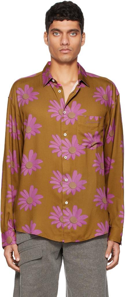 商品Jacquemus|Tan La Montagne 'La Chemise Simon' Shirt,价格¥1580,第1张图片