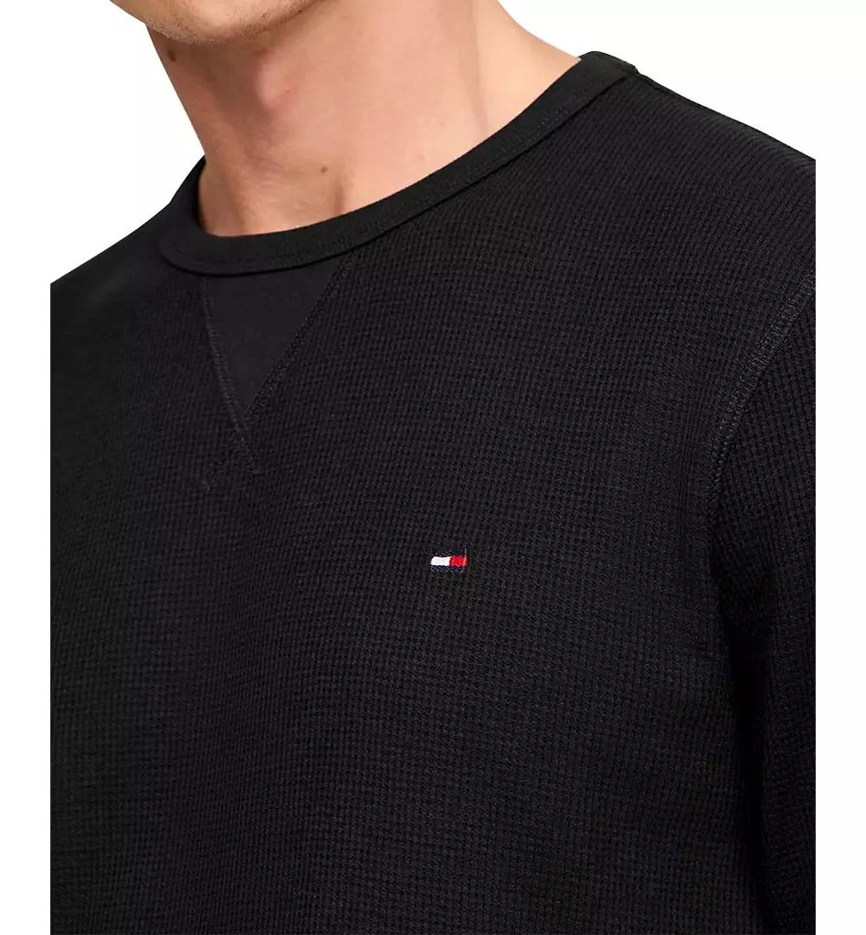 商品Tommy Hilfiger|Men's Waffle-Knit Long-Sleeve Crewneck Thermal Top,价格¥168,第4张图片详细描述