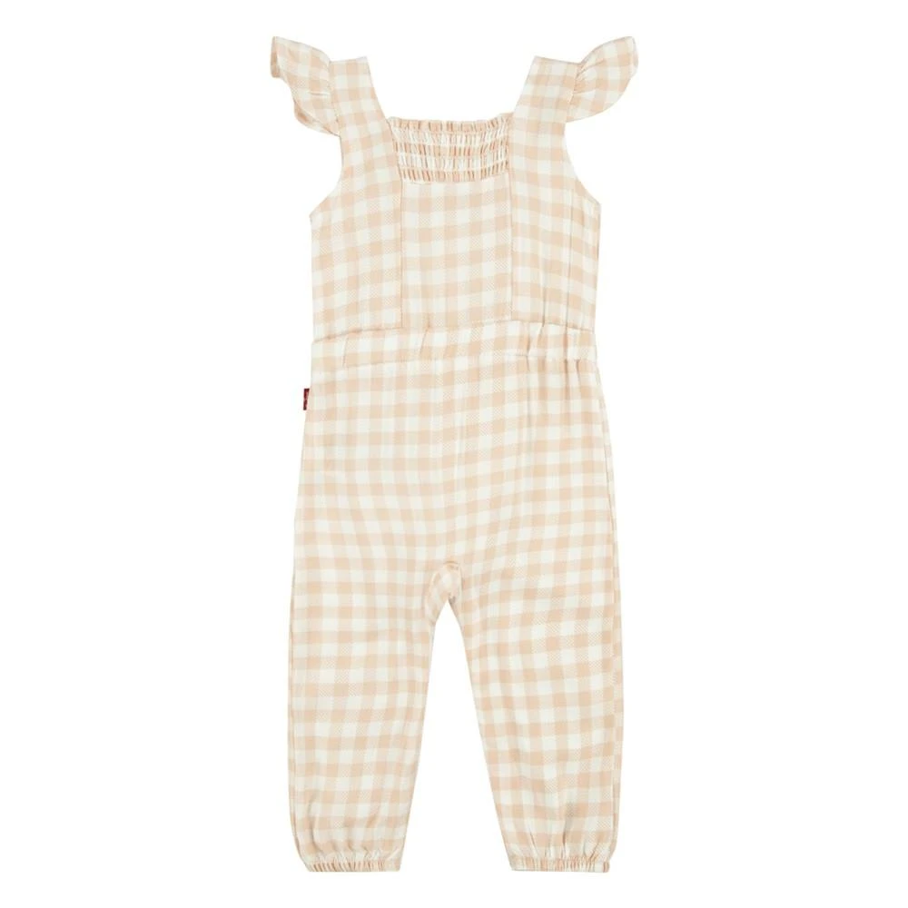 商品Levi's|Baby Girls Smocked Sleeveless Jumpsuit,价格¥106,第2张图片详细描述