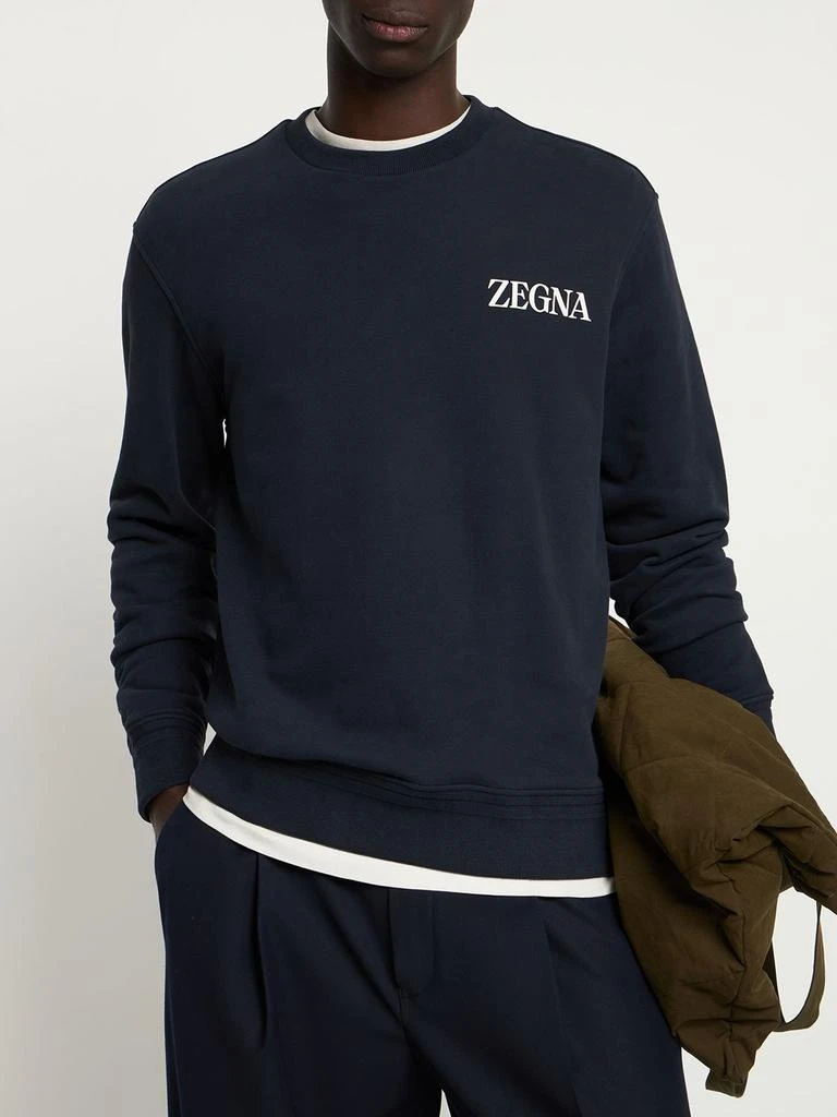 商品Zegna|Cotton Crewneck Sweatshirt,价格¥4797,第1张图片详细描述
