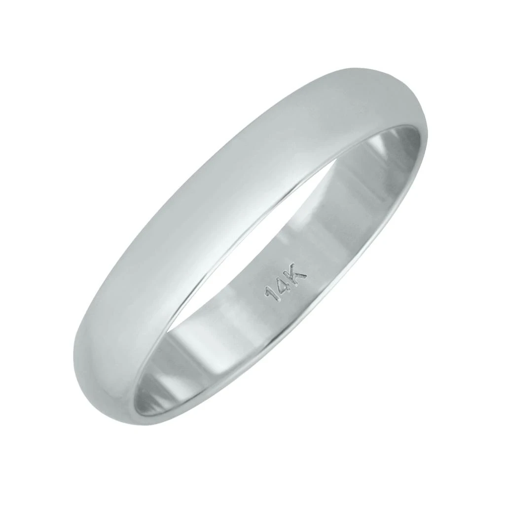 商品SSELECTS|3Mm Domed Comfort Fit Wedding Band In 14K White Gold,价格¥2549,第3张图片详细描述