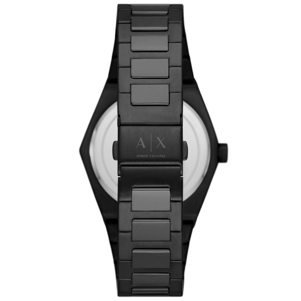 Men's Black-Tone Stainless Steel Bracelet Watch 44mm商品第3张图片规格展示