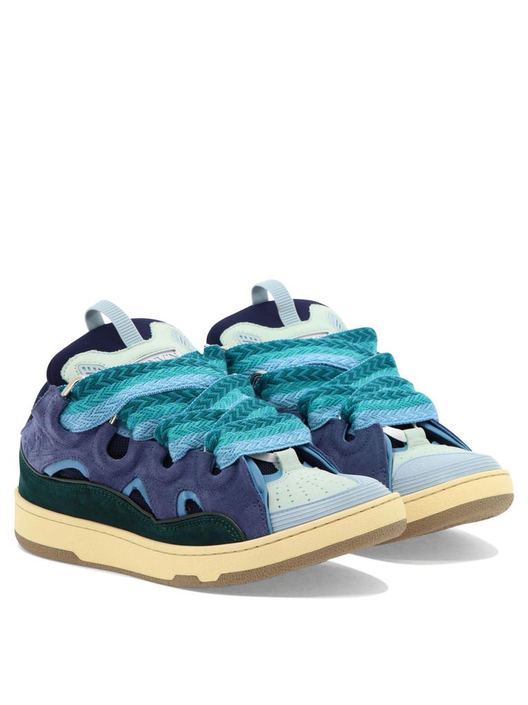 Lanvin Men's  Light Blue Other Materials Sneakers商品第2张图片规格展示