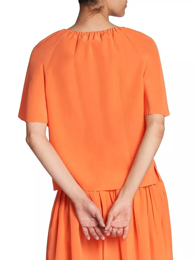 商品Marni|Gathered Silk Trapeze Top,价格¥1294,第5张图片详细描述