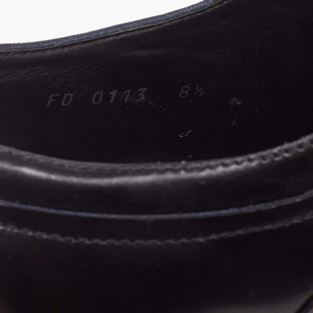 Louis Vuitton Black Leather Cap Toe Lace Up Derby Size 42.5 商品