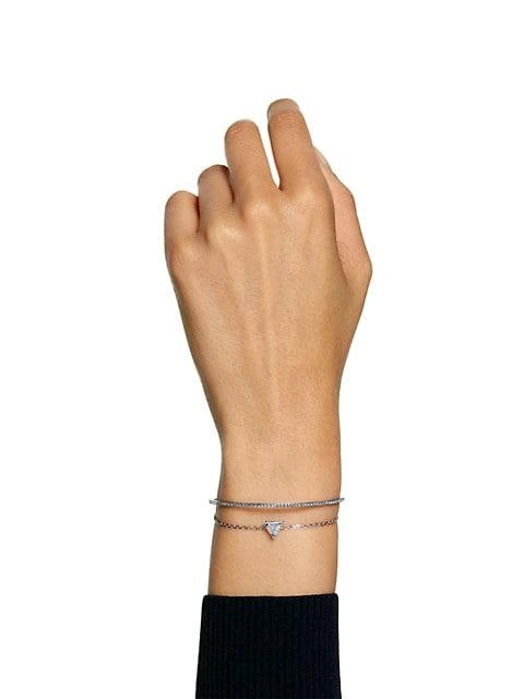 商品Swarovski|Ortyx Rhodium-Plated & Crystal Bracelet,价格¥1243,第4张图片详细描述