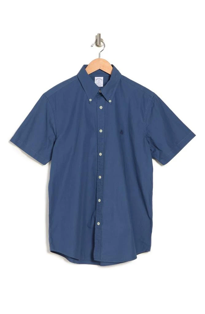 商品Brooks Brothers|Washed Short Sleeve Regent Fit Shirt,价格¥379,第3张图片详细描述