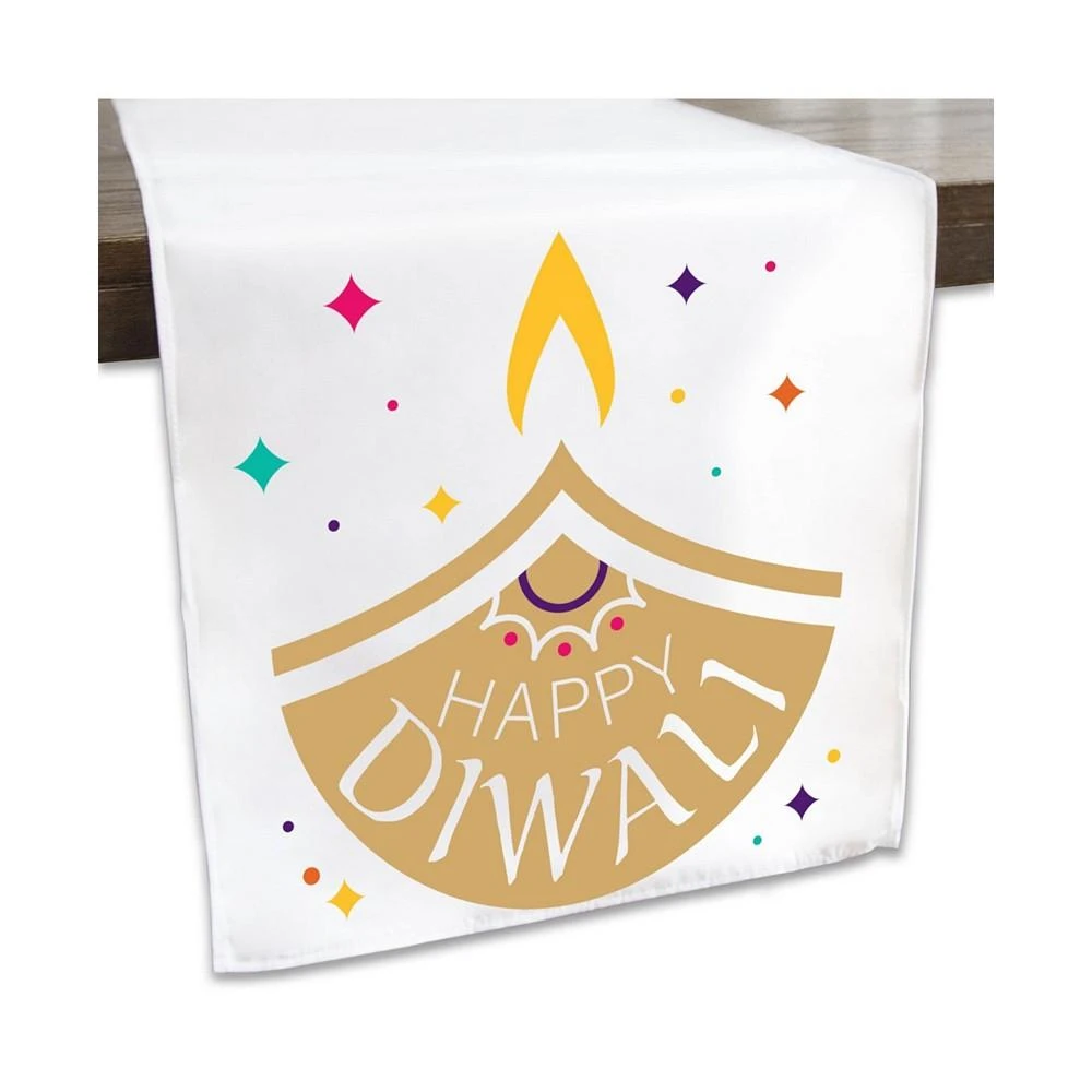 商品Big Dot of Happiness|Happy Diwali - Festival of Lights Tabletop Decor - Cloth Table Runner 13 x 70 in,价格¥201,第1张图片