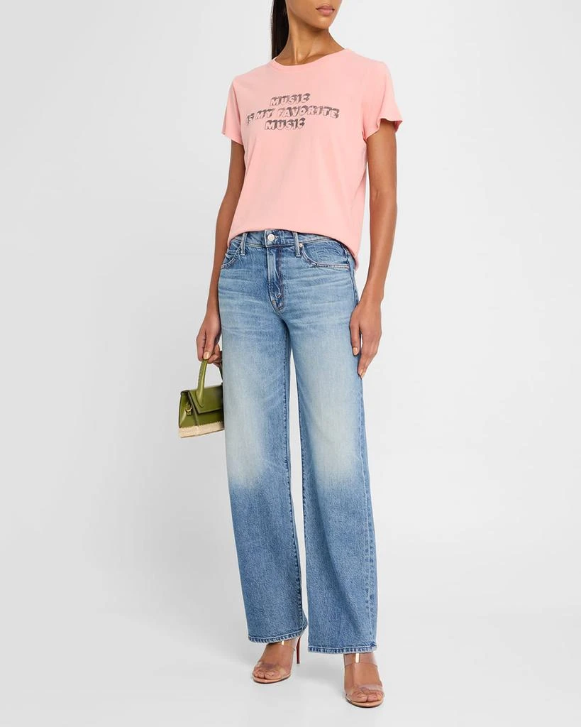 商品MOTHER|Lil' Mid-Rise Tunnel Vision Sneak Jeans,价格¥2061,第2张图片详细描述