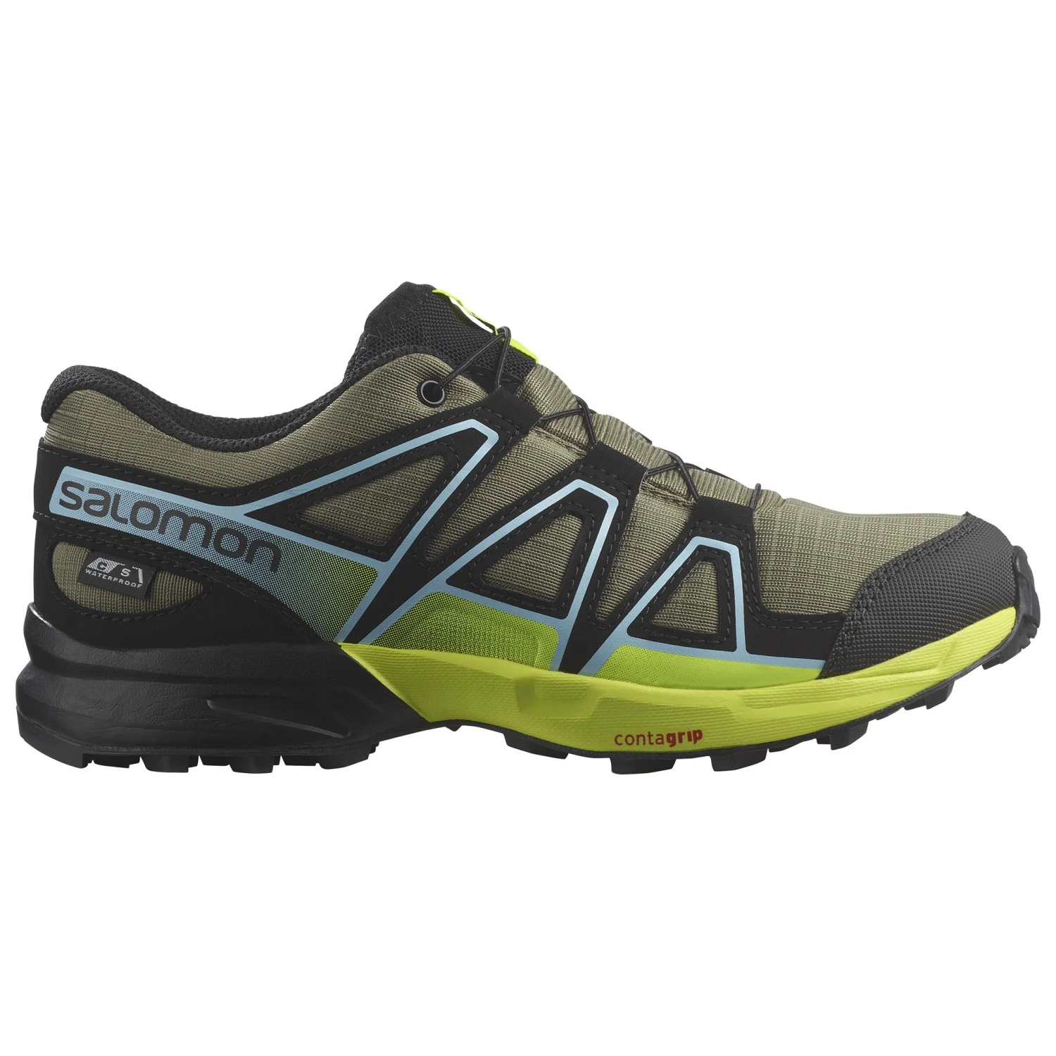 商品Salomon|Salomon 男童运动鞋 7020909DEEPLICHENGREENBLACKSAFETYYELLOW 花色,价格¥1042,第1张图片