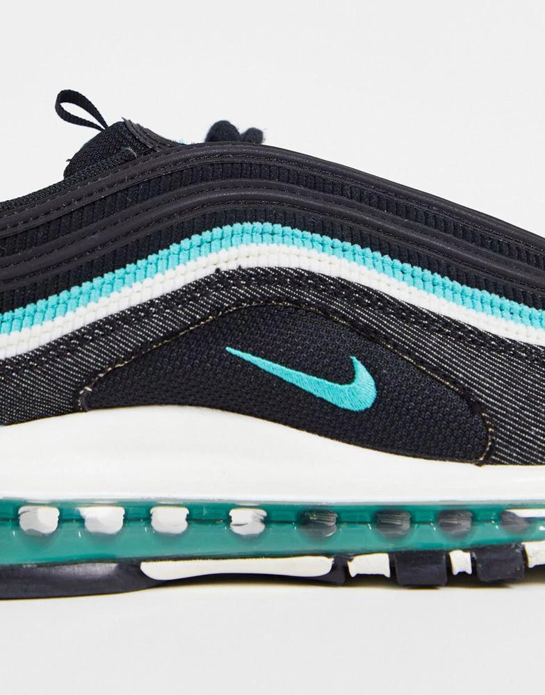 商品NIKE|Nike Air Max 97 Emerald Pack trainers in black and turqouise,价格¥1182,第4张图片详细描述