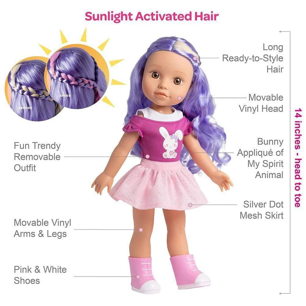 商品Adora|Be Bright Lulu Doll with Color-Changing Hair,价格¥397,第4张图片详细描述