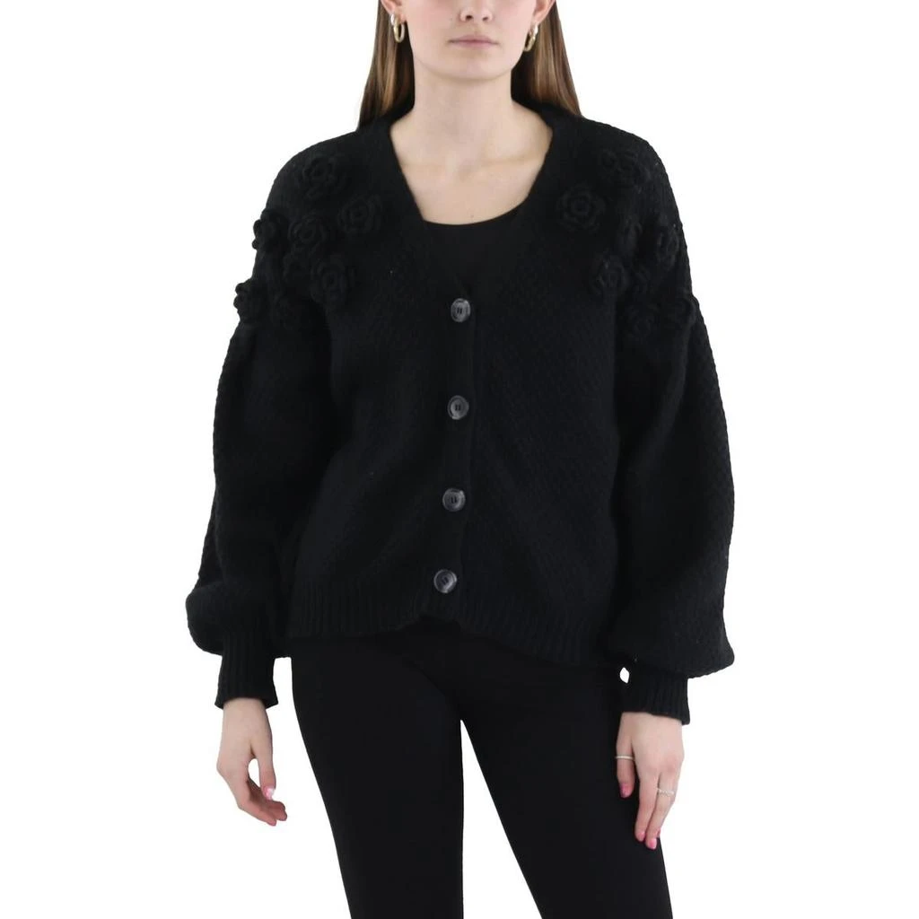商品Estellina|Womens Rosette Polyester Cardigan Sweater,价格¥214,第1张图片