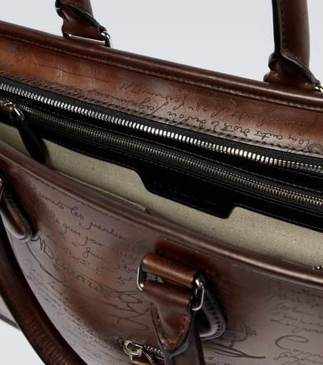 商品Berluti|Un Jour Mini Scritto leather briefcase,价格¥30697,第2张图片详细描述