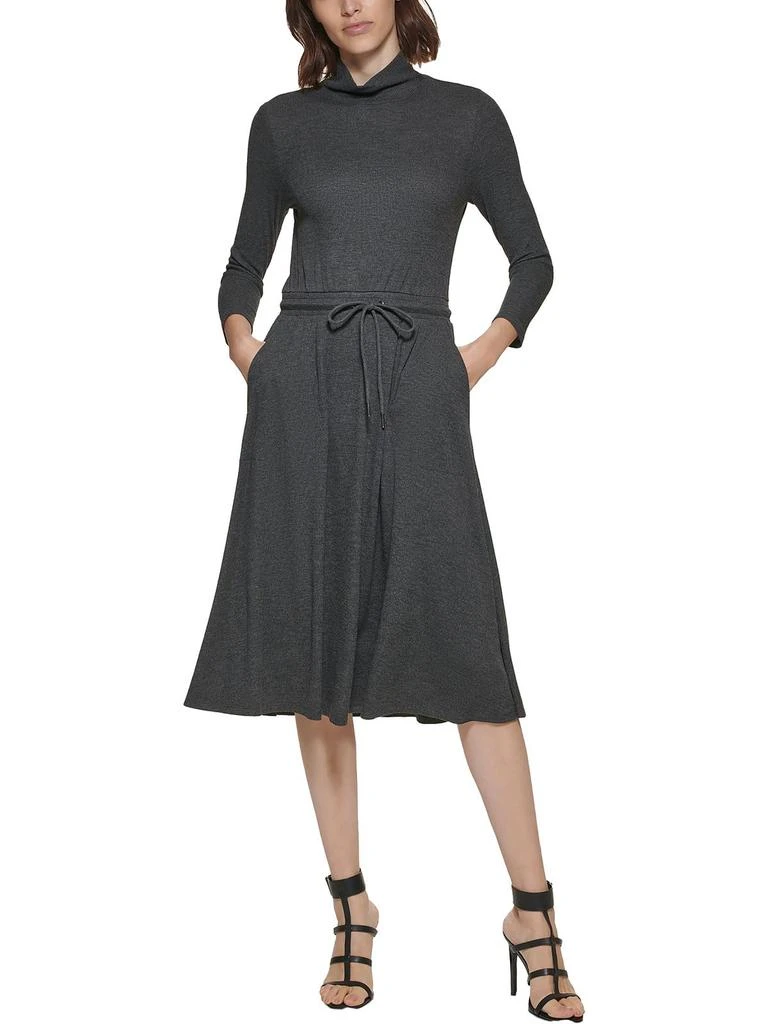商品Calvin Klein|Womens Knit Long Sleeves Midi Dress,价格¥280,第2张图片详细描述