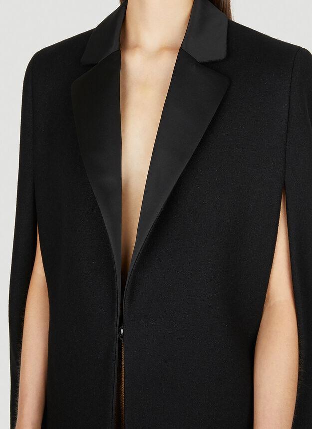 商品Yves Saint Laurent|Tuxedo Cape in Black,价格¥26411,第7张图片详细描述