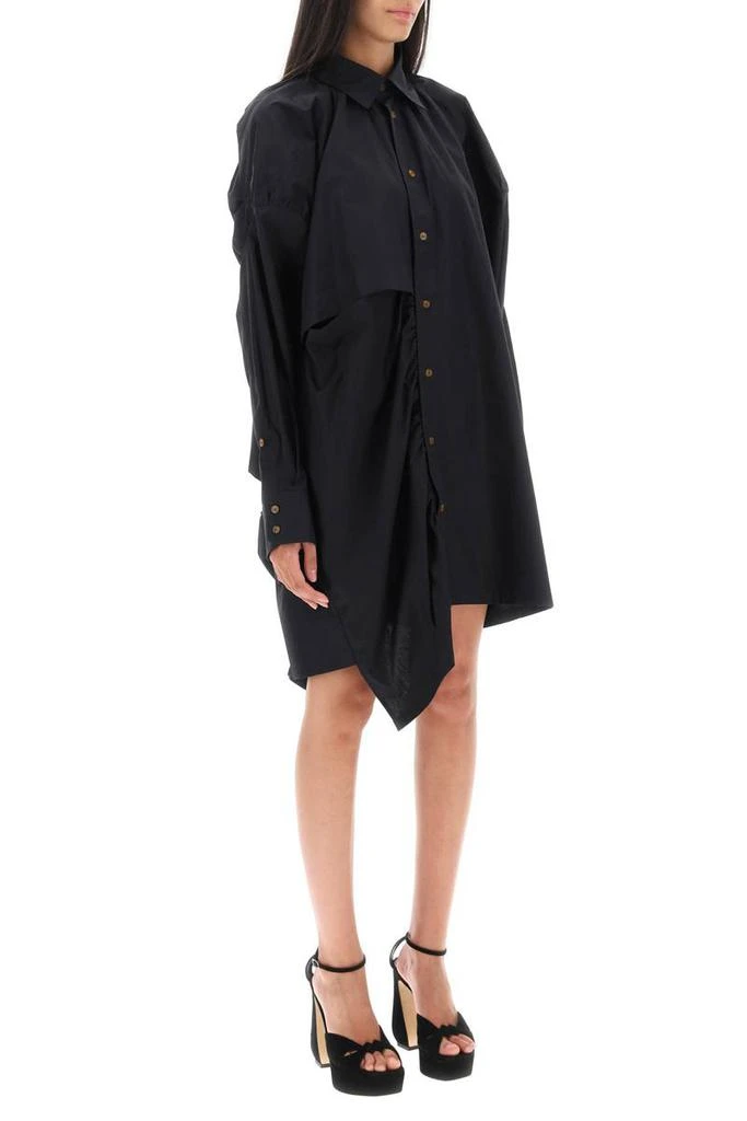 商品Vivienne Westwood|Vivienne westwood gibbon asymmetric shirt dress with cut-outs,价格¥2807,第2张图片详细描述