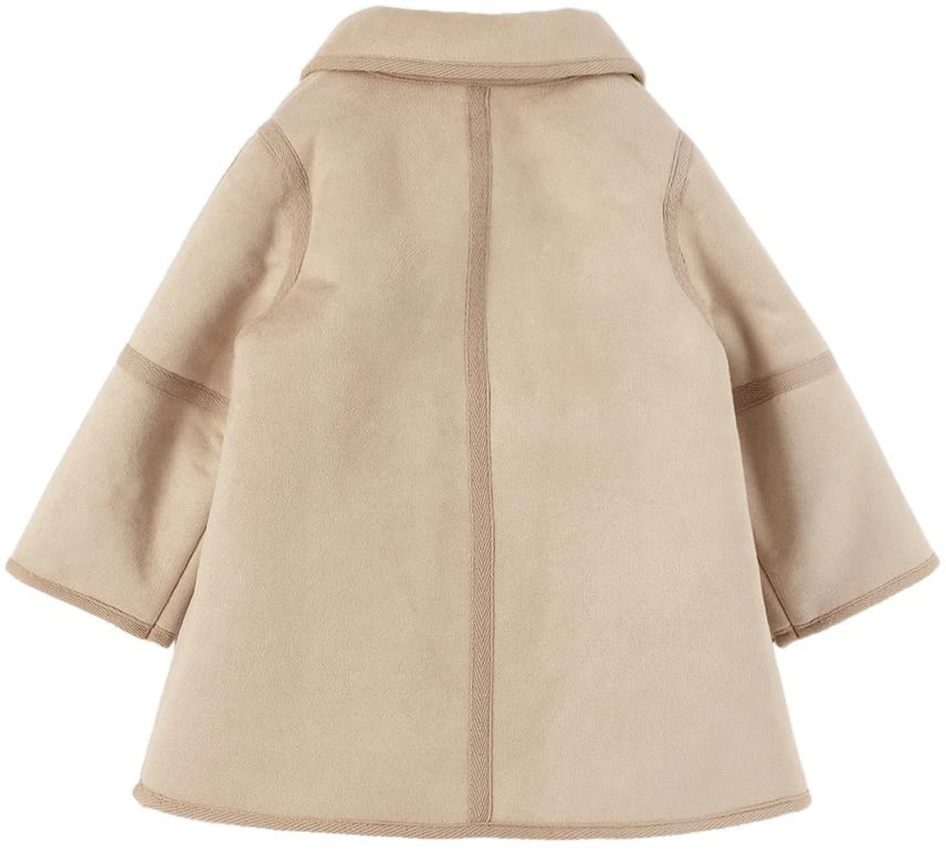 商品Chloé|Baby Beige Faux-Suede Coat,价格¥1024,第2张图片详细描述