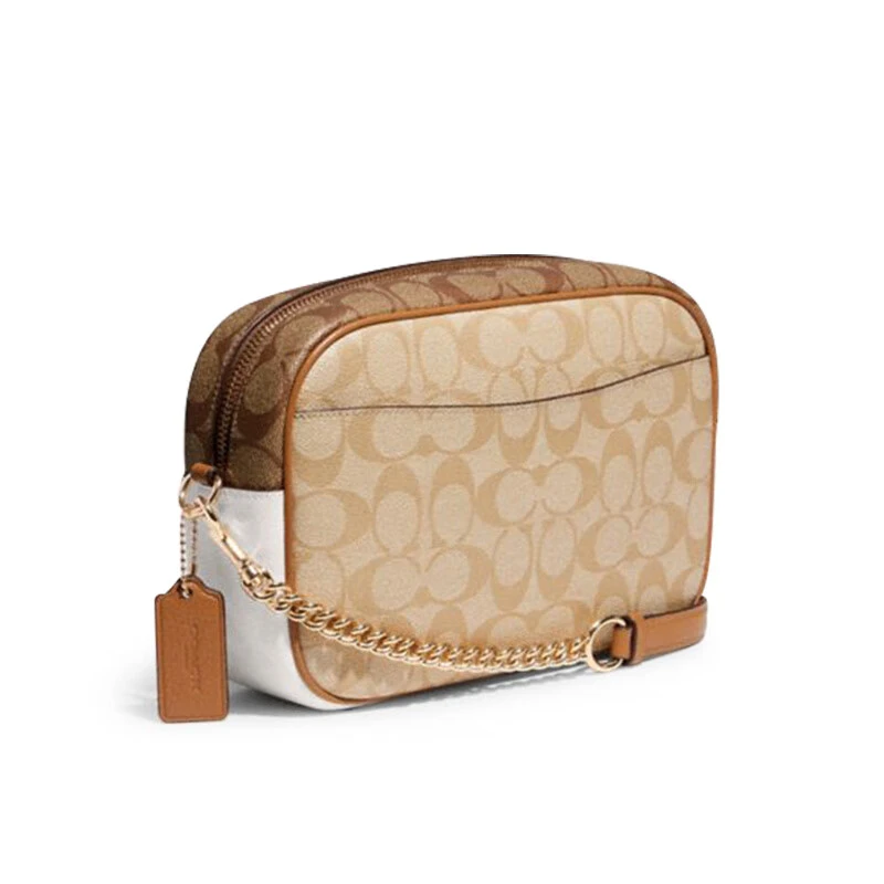 COACH/蔻驰 JAMIE 女士中号单肩斜挎相机包盒子包棕色CA172IMOTV 送礼好物  商品