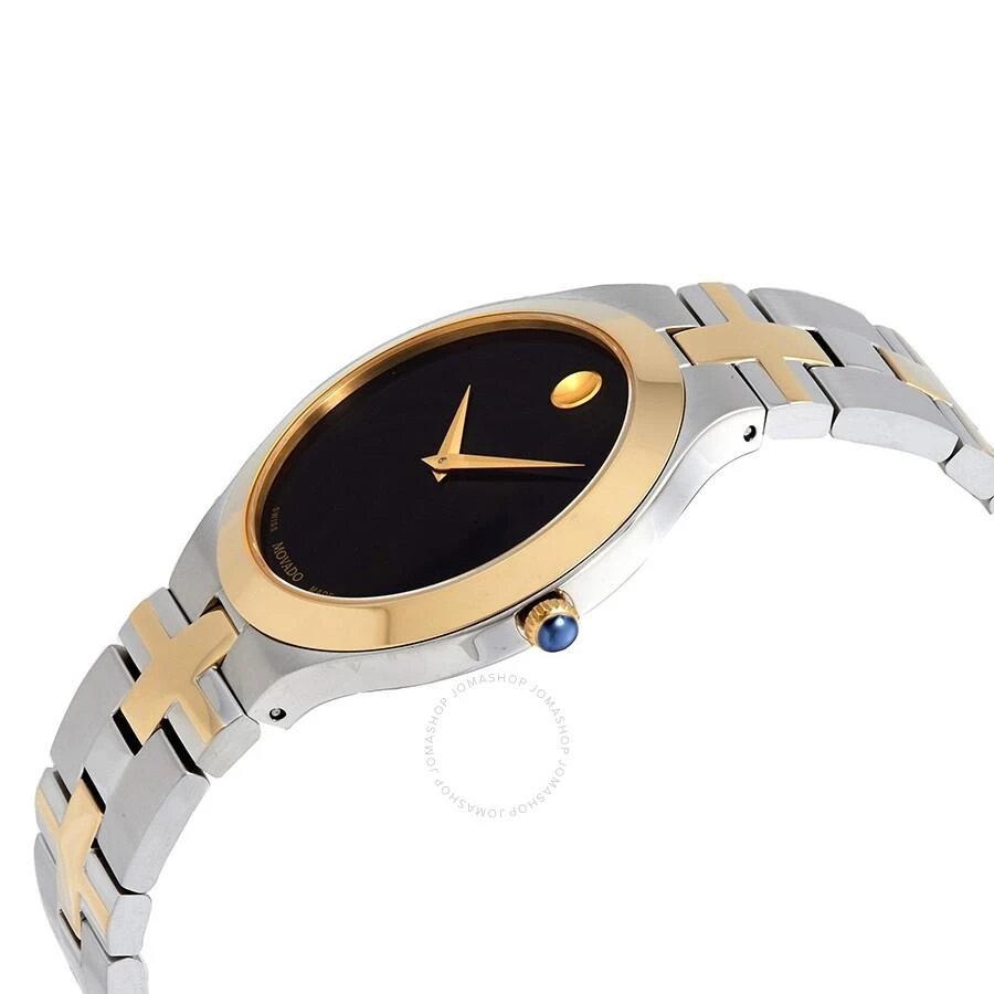 商品Movado|Juro Quartz Black Dial Two-tone Men's Watch 0607443,价格¥2038,第2张图片详细描述