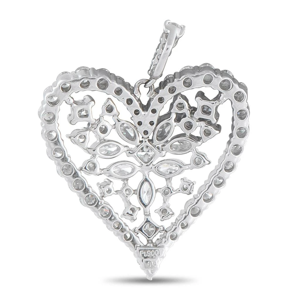 商品[二手商品] LB Exclusive|Platinum 3.80ct Diamond Heart Pendant MF26-101025,价格¥23073,第2张图片详细描述